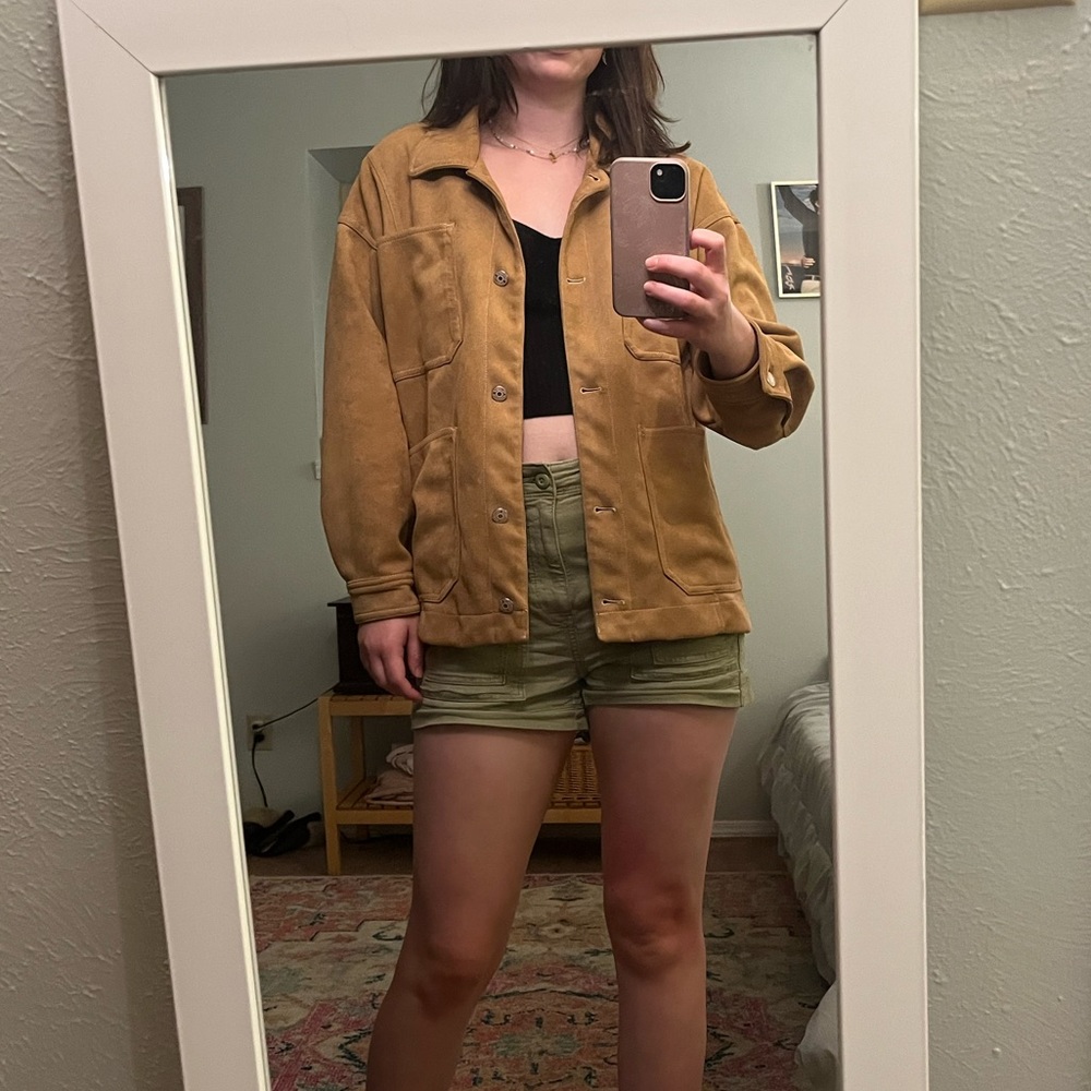 Pull and bear suede shacket